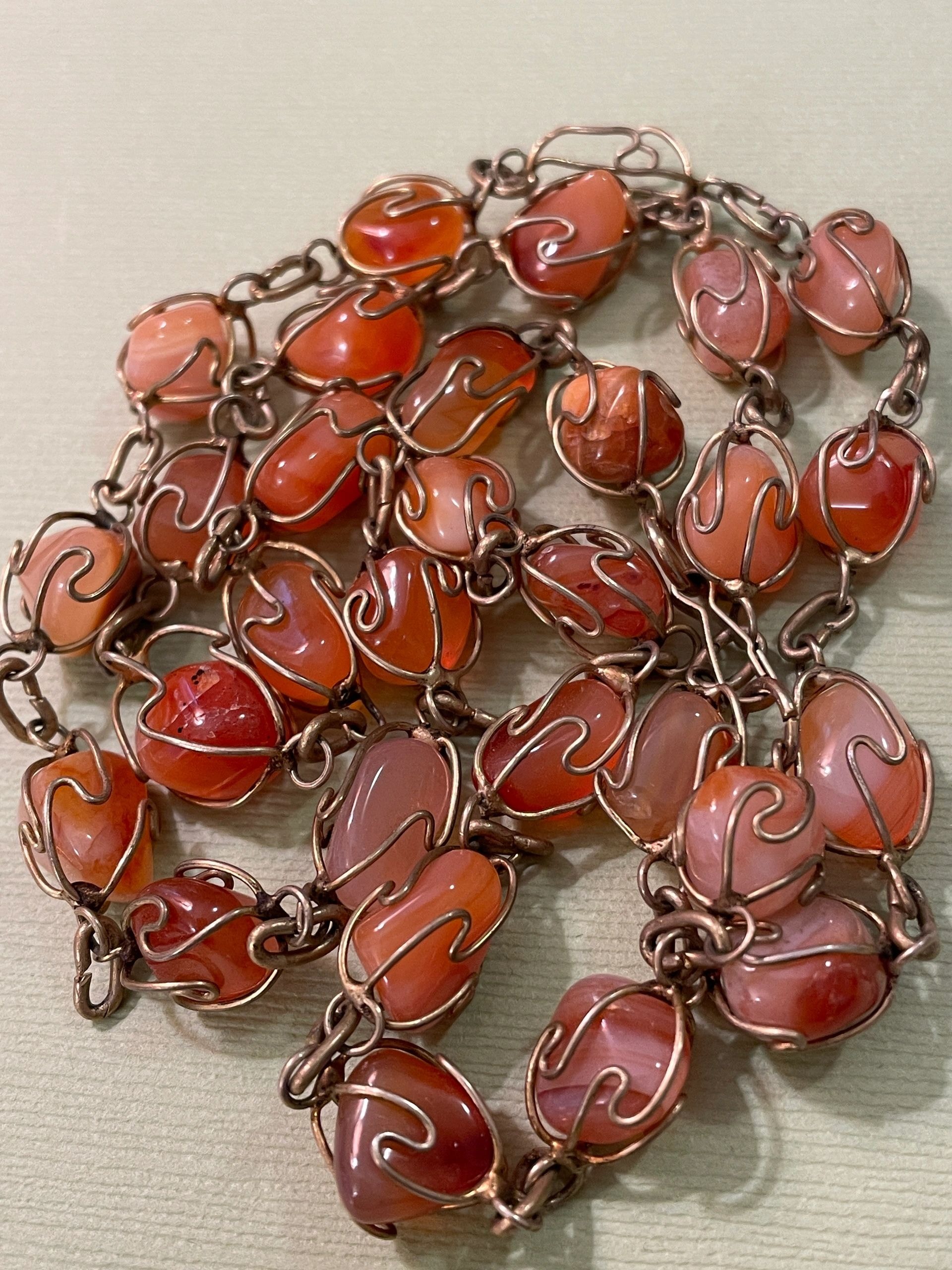 Wire Wrapped Carnelian